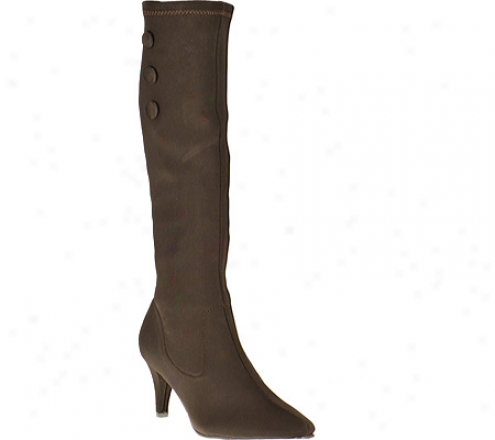 Annie Tame Wide Calf (women's) - Brown Stretch