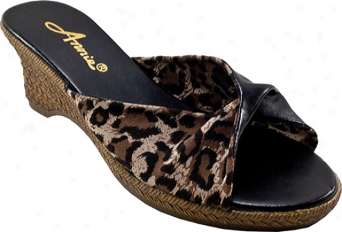 Annie Twisted (women's) - Black/leopard