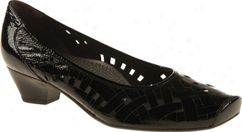 Ara Susie 53149 (women's) - Black Crinkle Patent