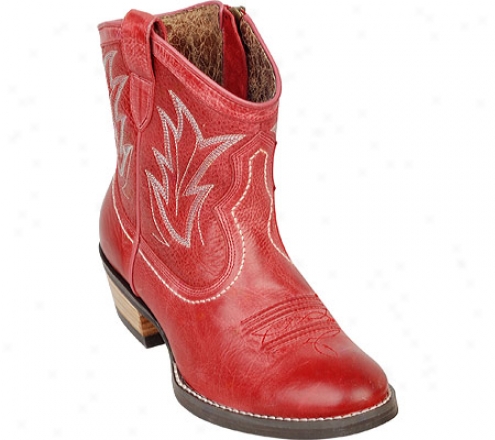 Ariat Billie (women's) - Red Brunido/pebbled Red Full Grain Leather