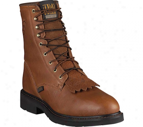 "ariat Caqcade 8"" Steel Toe (men's) - Sunshine Wildcat Full Grain Leather"