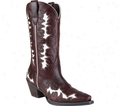 Ariat Dandy (women's) - Side Saddle Brown/white Full Grain Leather