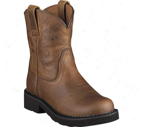 Ariat Fatbaby (childrrn's) - Distressed Brown Full Grain Leather