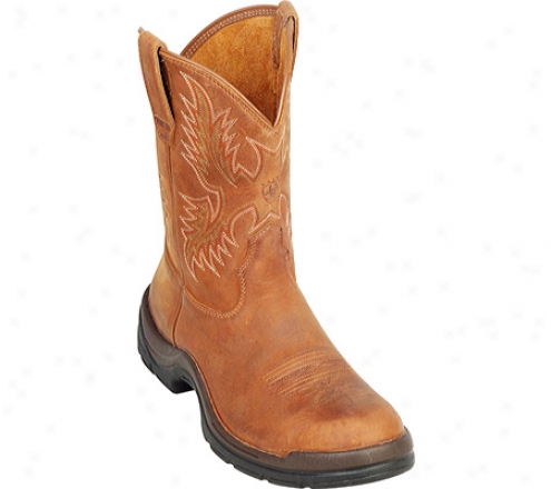 Ariat Flexpro Wes5ernP ull-on (men's) - Desert Brown Full Grain Leather