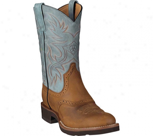 Ariat Heritage Crepe (men's) - Bison/blue Full Grain Leather