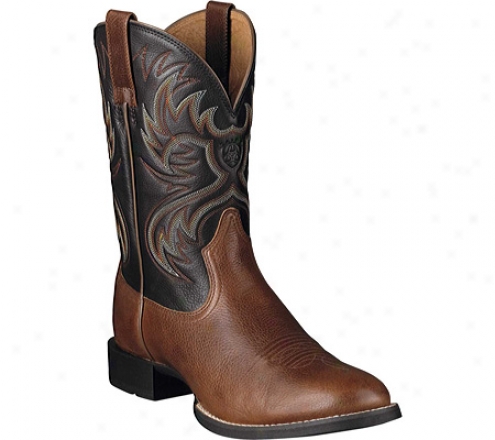 "ariat Heritage Horseman 11"" (men's) - Maple/balck Full Grain Leather"