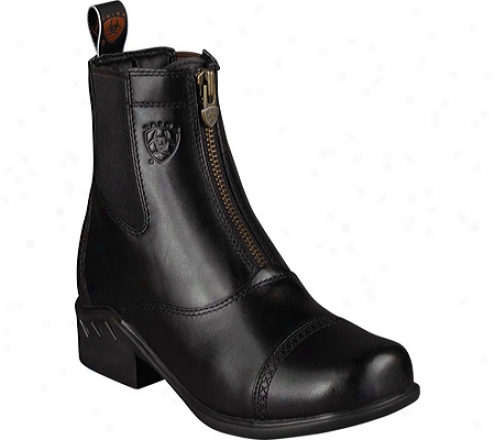 Ariat Heritage Rt Zip Paddock (women's) - Black Upgraded Full Grain Leather