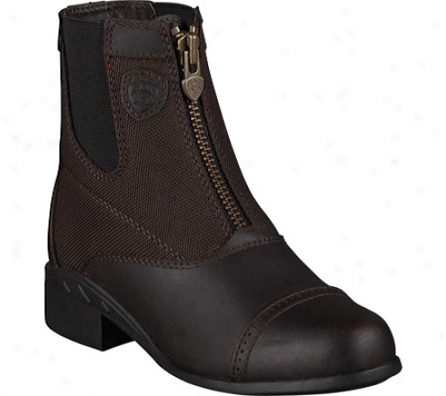 Ariat Heritage Sport Paddock Zip (children's) - Dark Brown Waterproof Full Grain Leather