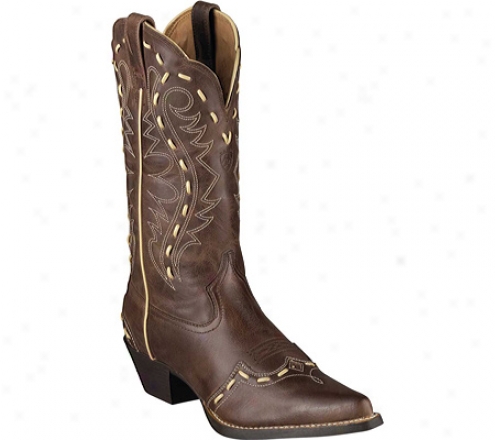 Ariat Inheritance Western Bucklace (women's) - Brown Rebel Full Grain Leather