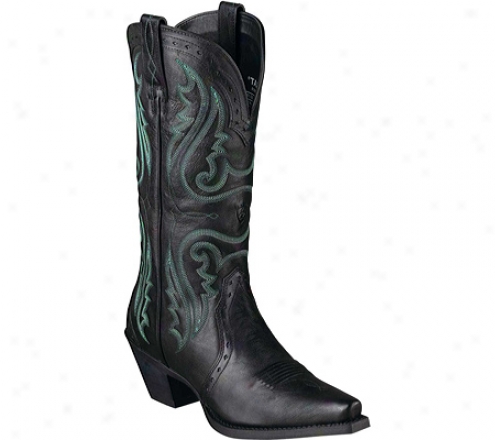 Ariat Heritage Western X Tooe (women's) - Vintage Dismal Full Grain Leather