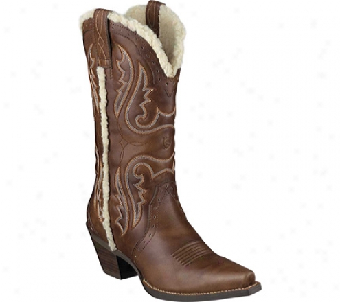 Ariat Heritage X Toe Alpine (women's) - Yukon Brown Full Grain Leather