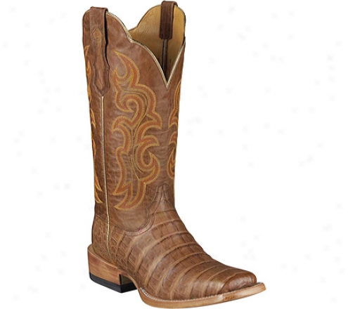 Ariat Latigo Belly Caima (women's) - Antique Brown Caiman/quartz Leather/gator