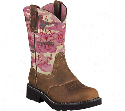 Ariat Probaby (infants') - Distressed Brown/pink Camo Full Grain Leather