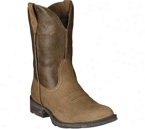 Ariat Rambler Round Toe (men's) - Scratcjed Earth Full Grain Leather