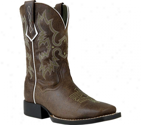 Ariat Tombstone (infants') - Roughed Chocolate Full Grain Leather