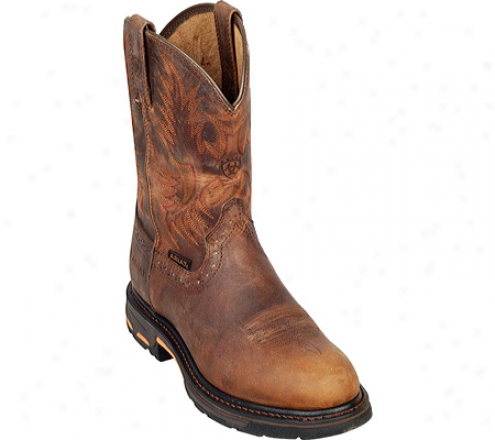 Ariat Workhog Pull-on (men's) - Distressed Brown Premium Full Grain Leather