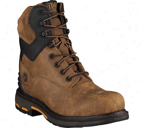 "ariat Workhog Rt 8""composite Toe (mdn's) - Uneven Bark Full Grain Leather"