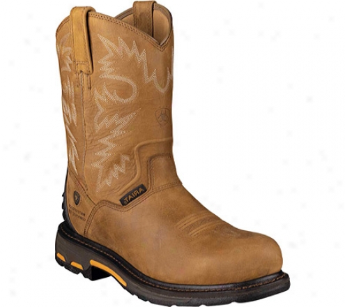 Ariat Workhog Rt H20 Composite Toe (men's) - Rugged Yelp Full Grain Leather