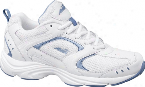 Avia A324w (women's) - White/metallic Lake Blue