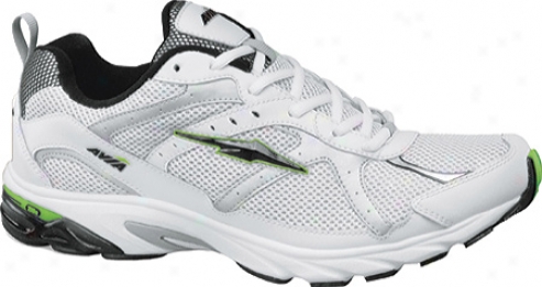 Avia A5240m (men's) - White/black/bonzai Lime/chrome Silver