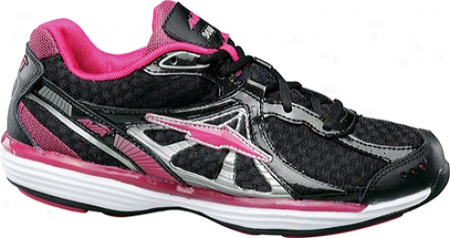 Avia A9601w (women's) - Black/metallic Platinum/zuma Pink/white