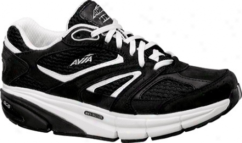 Avia Itone (women's) - Black/white/chrome Silver