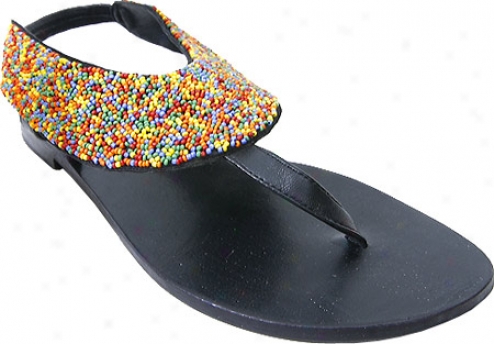 Barefoot Tess Barcelona (women's) - Yellow Beaded/texttile/sheep Leather