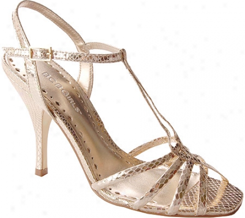 Bcbgirls Albania (women's) - Gold Metallic Snake