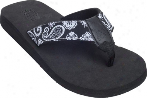 Beebops Bop 81 (women's) - Black/black And White Paisley