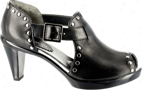 Bella Vita Athena (women's) - Black Leather/gunmetal