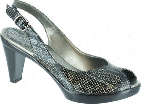 Bella Vita Wren Ii (women's) - Black Metallic Washed Snake