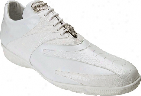 Belvedere Bene (men's) - White Ostrich/calf