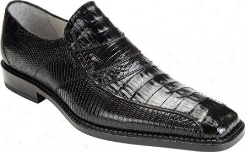 Belvedere Gavino (men's) - Blqck Crocodile/lizard