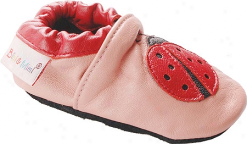 Bibi And Mimi Ladybug (infants') - Pink/red Leather