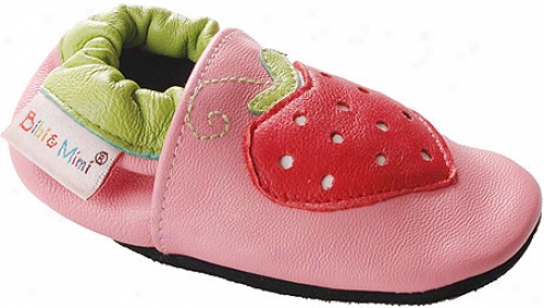 Bibi And Mimi Strawberry (infants') - Pink/red Leather