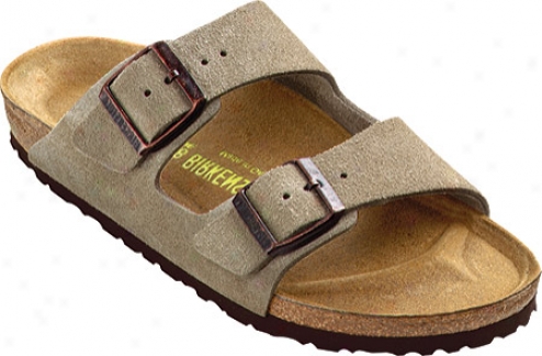 Birkenstock Arizona Suede With High Arch - Taupe Suede With High Arch