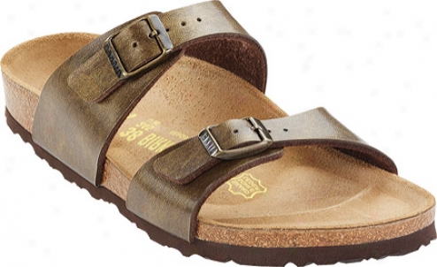 Birkenstock Sydney Birko-flor (women's) - Golden Brown Birko-flor