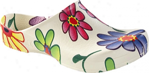 Birki's Classic Birki (women's) - White Flower