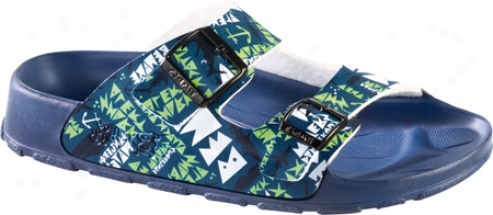 Birki's Haiti (boys') - Shark Attack Dark Blue