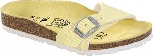 Birki's Menorca (girls') - Narvic Stripe Soft Yellow