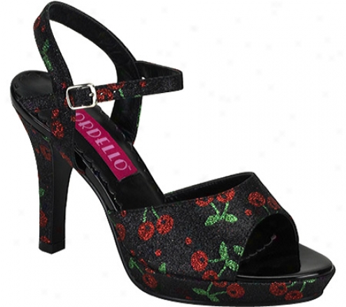 Bordello Amuse 05g (women's) - Blacm Mini Glitter/cherries