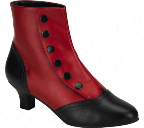 Bordello Flora 1023 (women's) - Red/black Pu