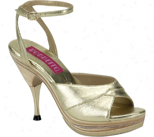 Bordello Genie 109le (women's) - Gold Leather