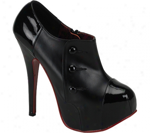 Bordello Teeze 20 (women's) - Black Pu/black Patent