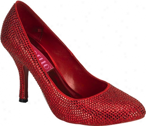 Bordello Violette 14r (women's) - Red Rhinestones