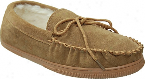 Boston Traveler Faux Suede Mocassin Slippers (men's) - Hickory