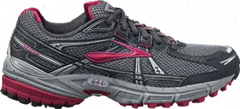 Brooks Adrenaline Asr  8(women's) - Cerise/viola/anthracite/river Rock/silver