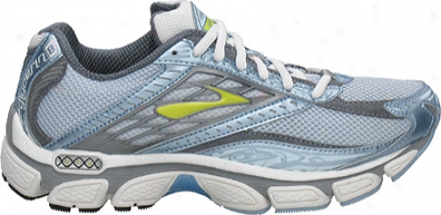 Brooks Glycerin 8 (women's) - White/sky Blue/pavement/bright Limeade/black