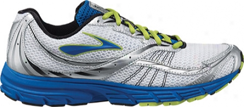 Brooks Launch (men's) - Olympic/silver/lime Green/black/white