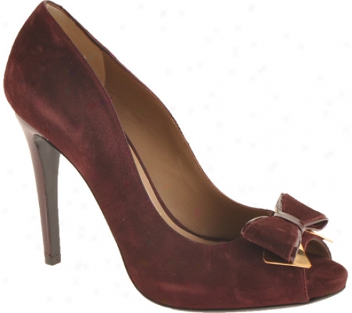 Bruno Magli Dhalia (women's) - Burgundy Suede/patent